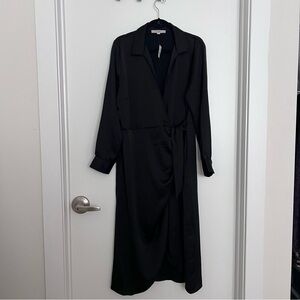 NWT Black LOFT Wrap Dress Size XL